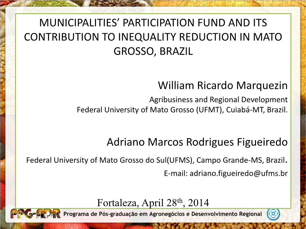 Municipalities' Participation Fund & Its