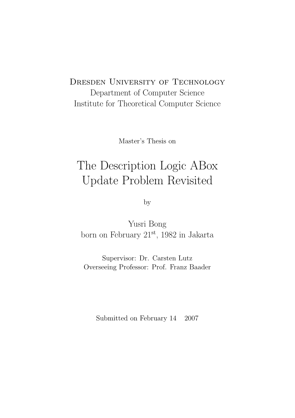 The Description Logic Abox Update Problem Revisited