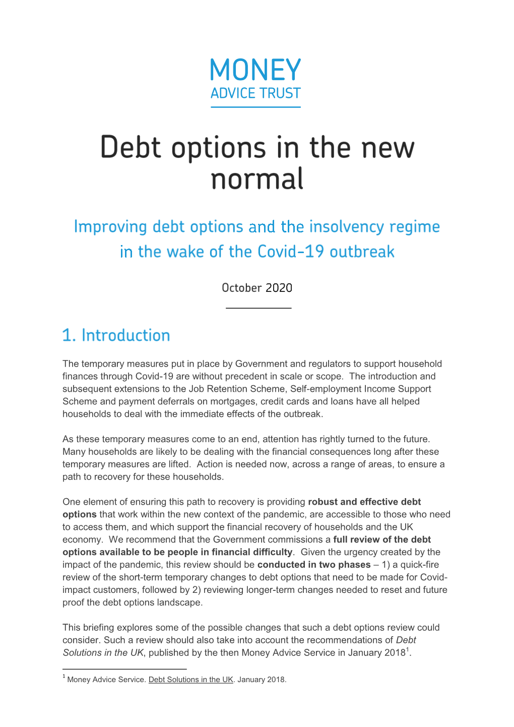 Debt Options in the New Normal