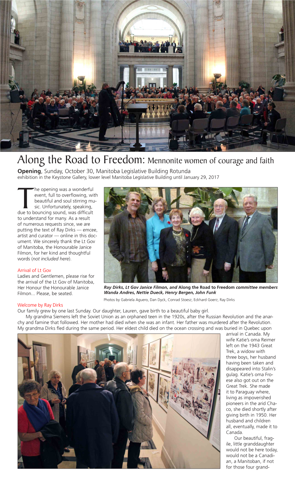 Along the Road to Freedom:Mennonite Women Of