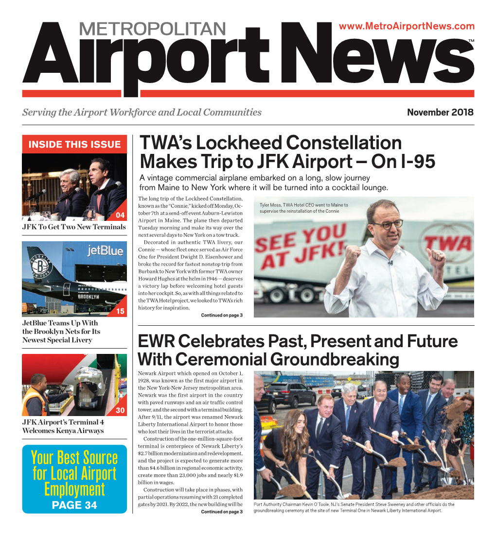 TWA's Lockheed Constellation Makes Trip To