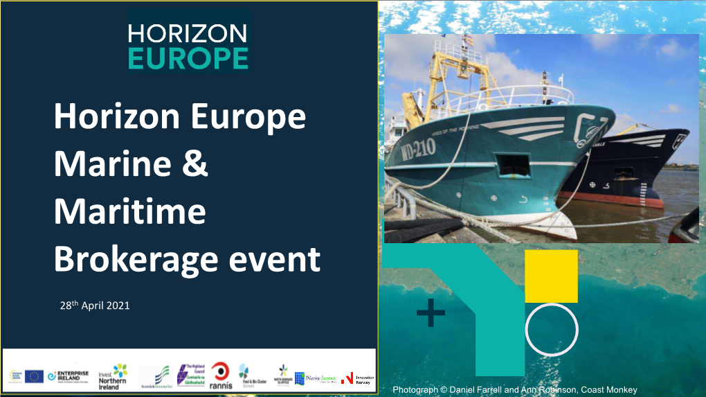 Horizon Europe Marine & Maritime Brokerage Event