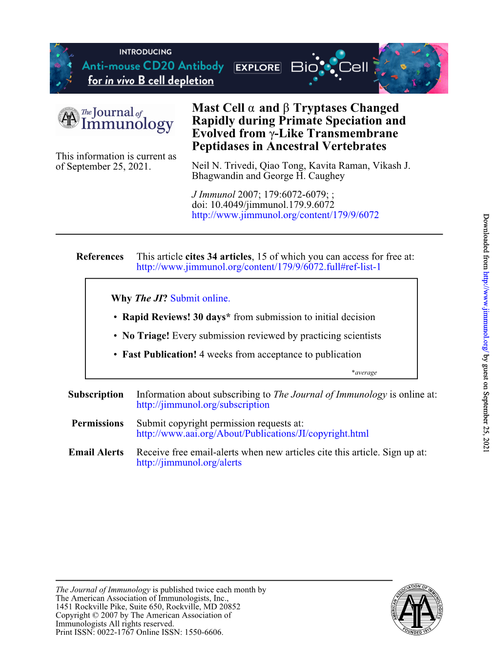 Like Transmembrane Γ Evolved From