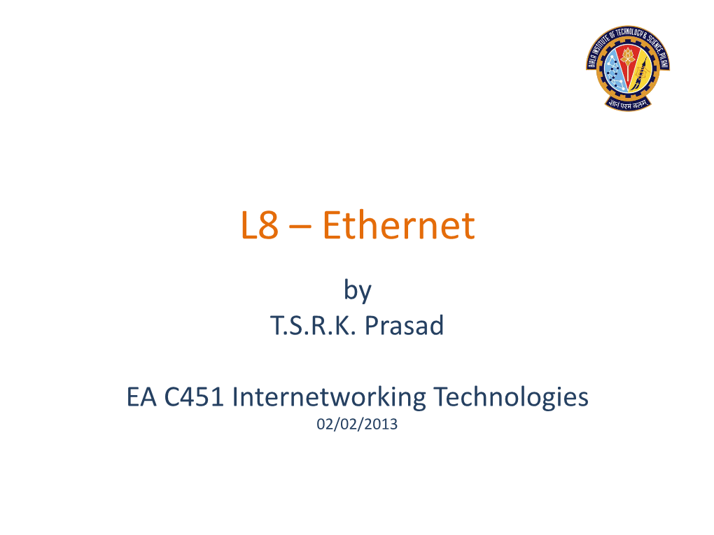 Ethernet by T.S.R.K