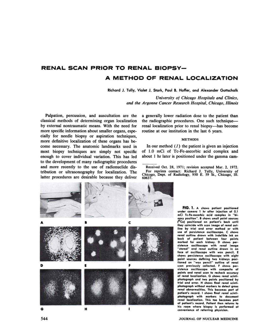 Renal Scan Prior to Renal Biopsyâ€”