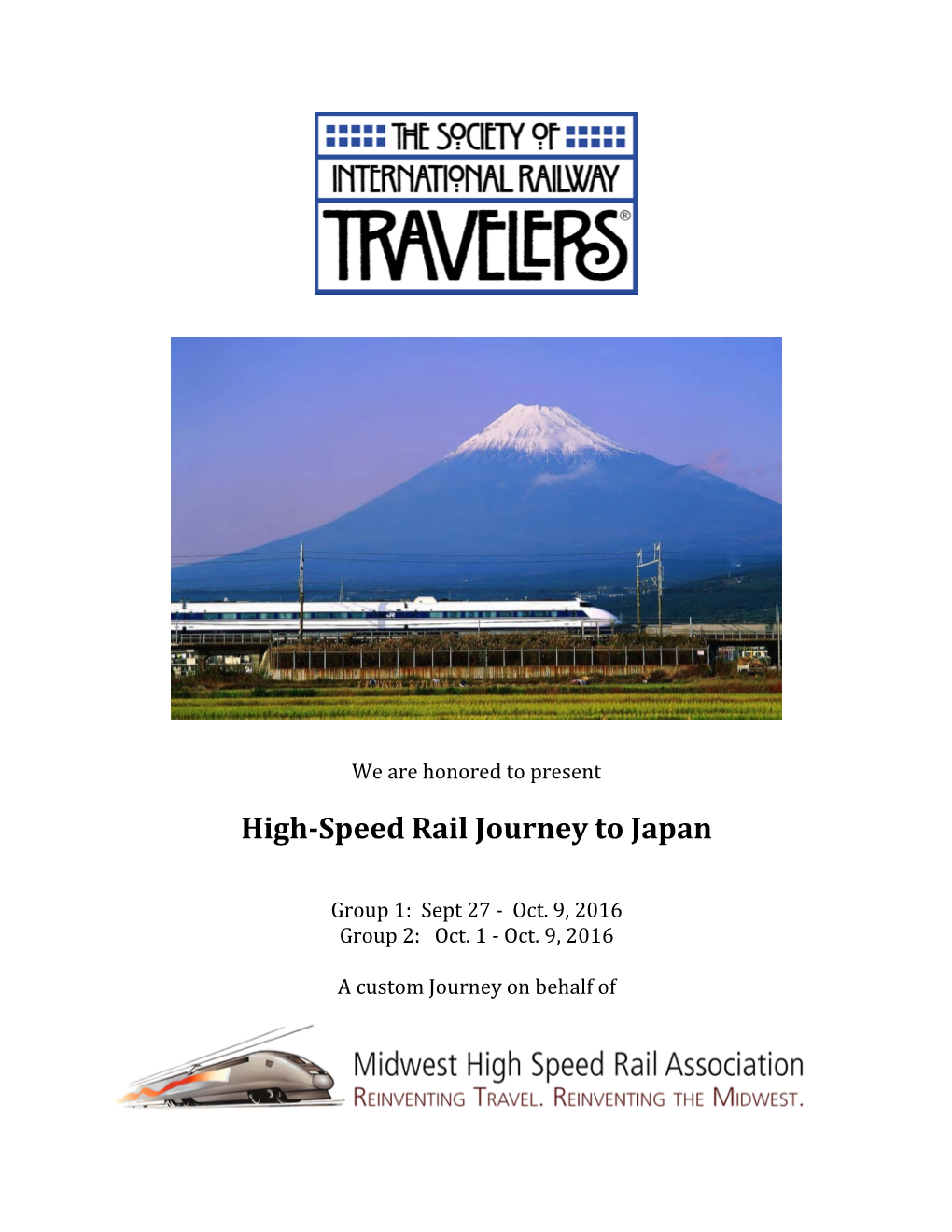 High-Speed Rail Journey to Japan