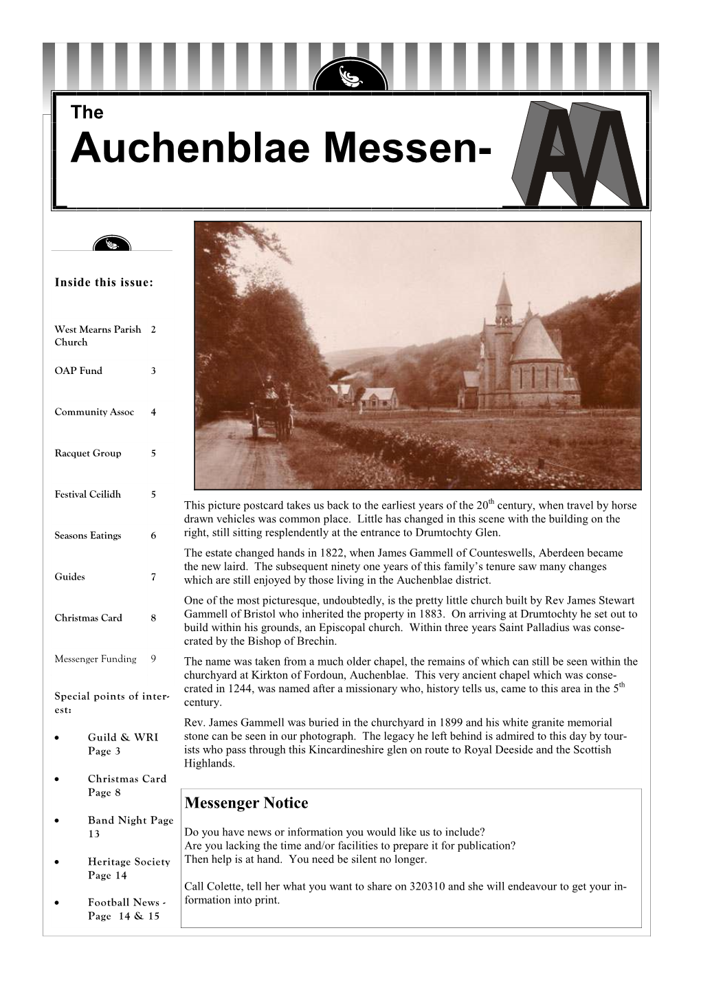 Auchenblae Messen