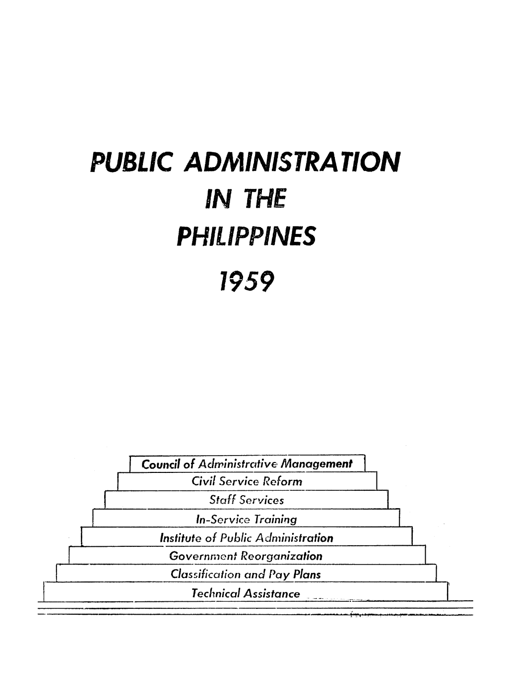 Public Administration in the Philippines 1959