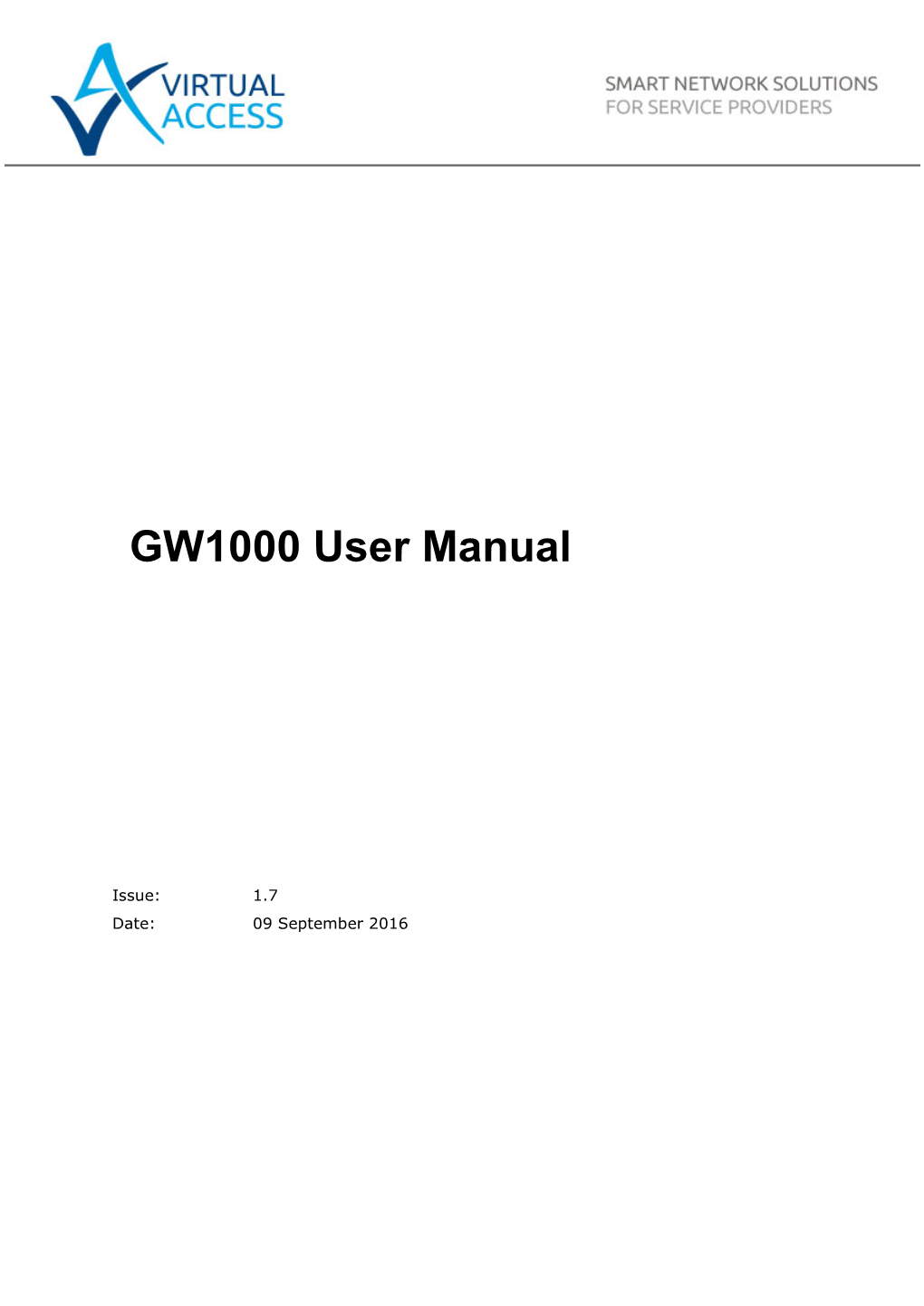 GW1000 User Manual