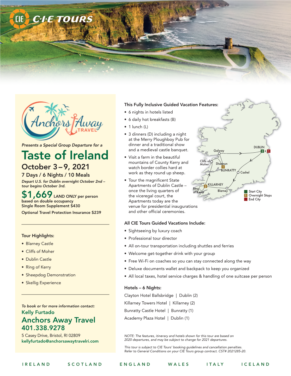 Taste of Ireland Tour 2021