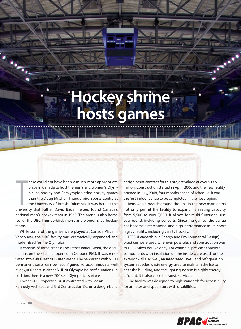 Hockey Shrine Hosts Games