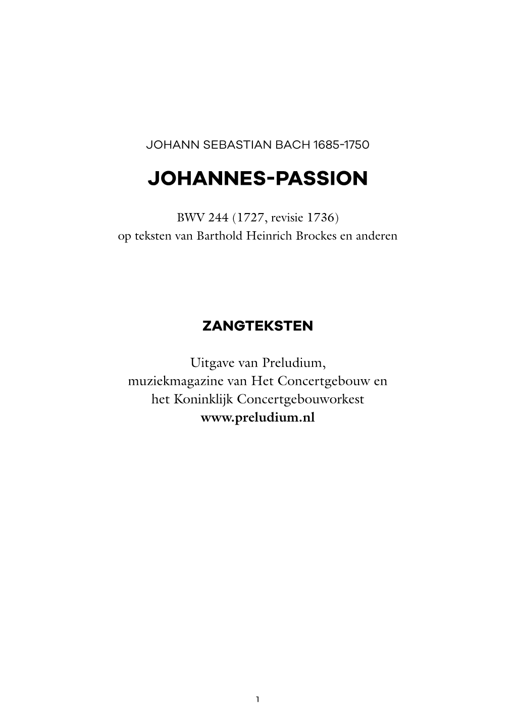 Johannes-Passion