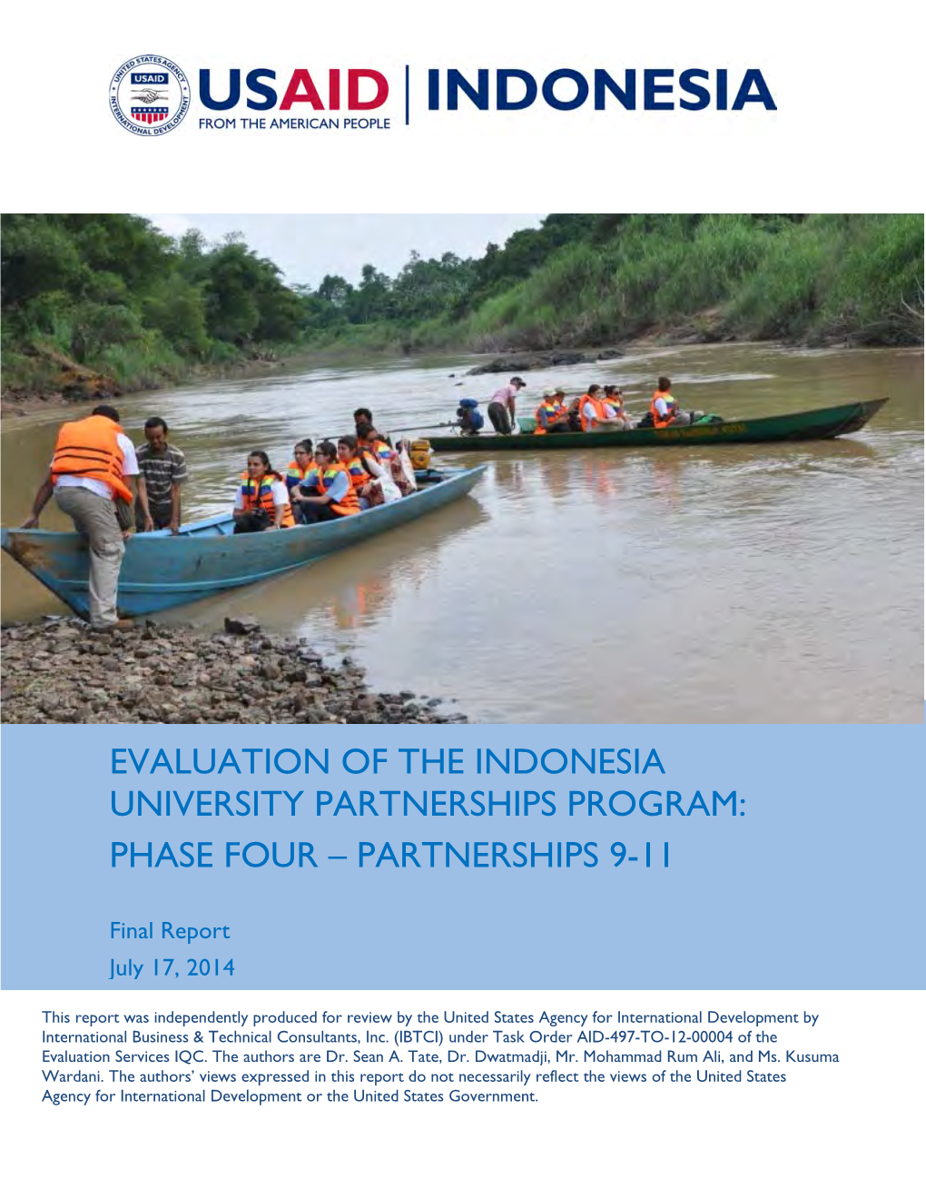 Evaluation of the Indonesia University Partnerships Program: Phase Four – Partnerships 9-11