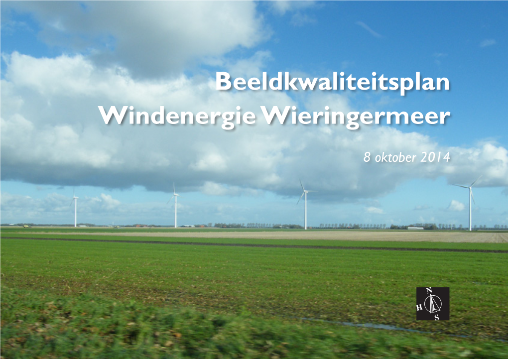 Beeldkwaliteitsplan Windenergie Wieringermeer