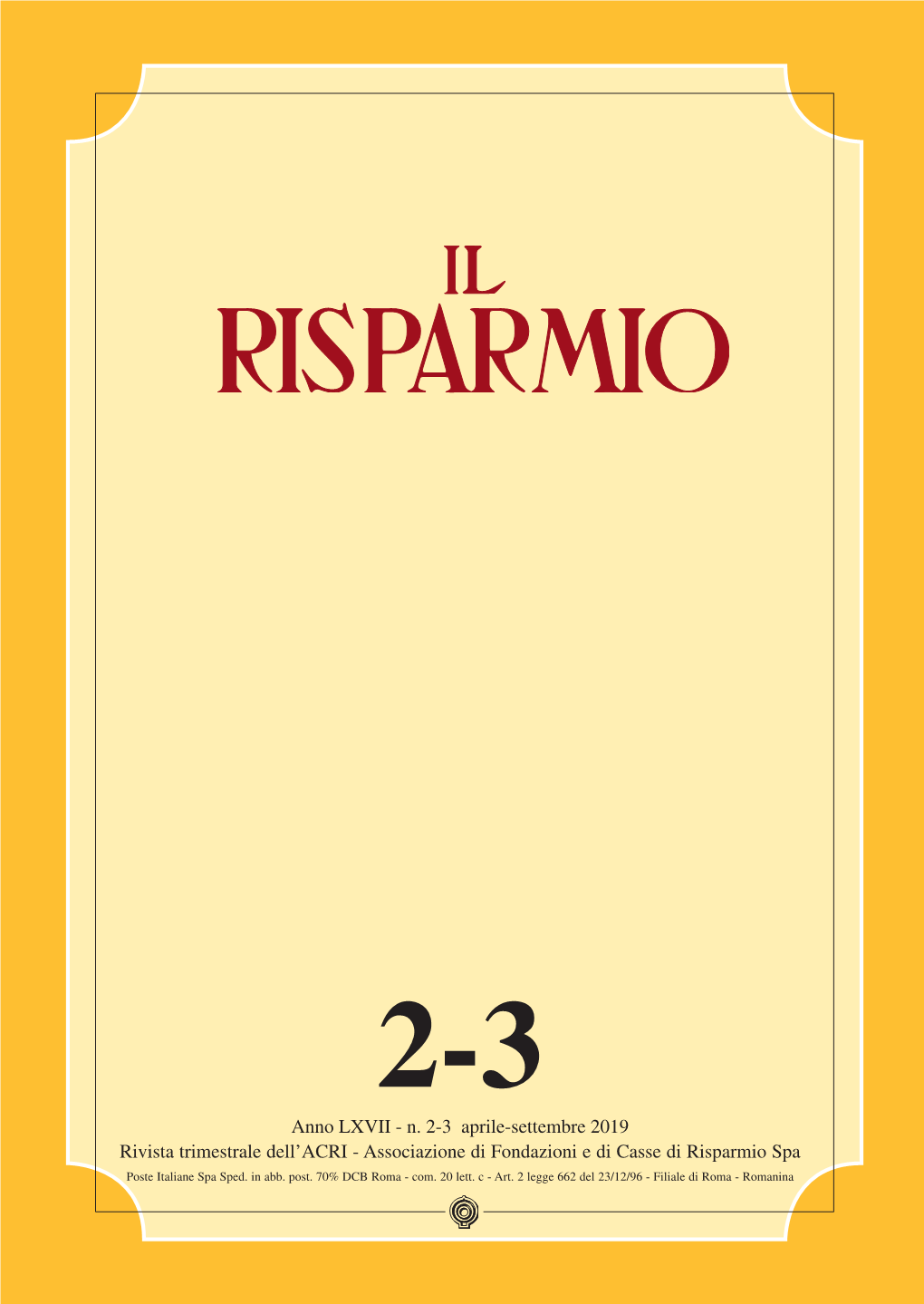 Rivista Trimestrale Dell'acri