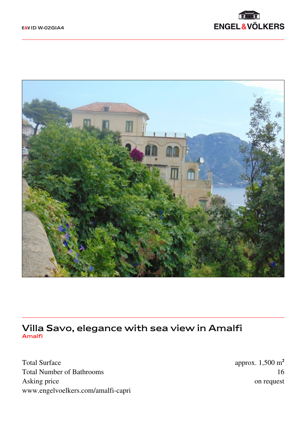 Villa Savo, Elegance with Sea View in Amalfi Amalfi