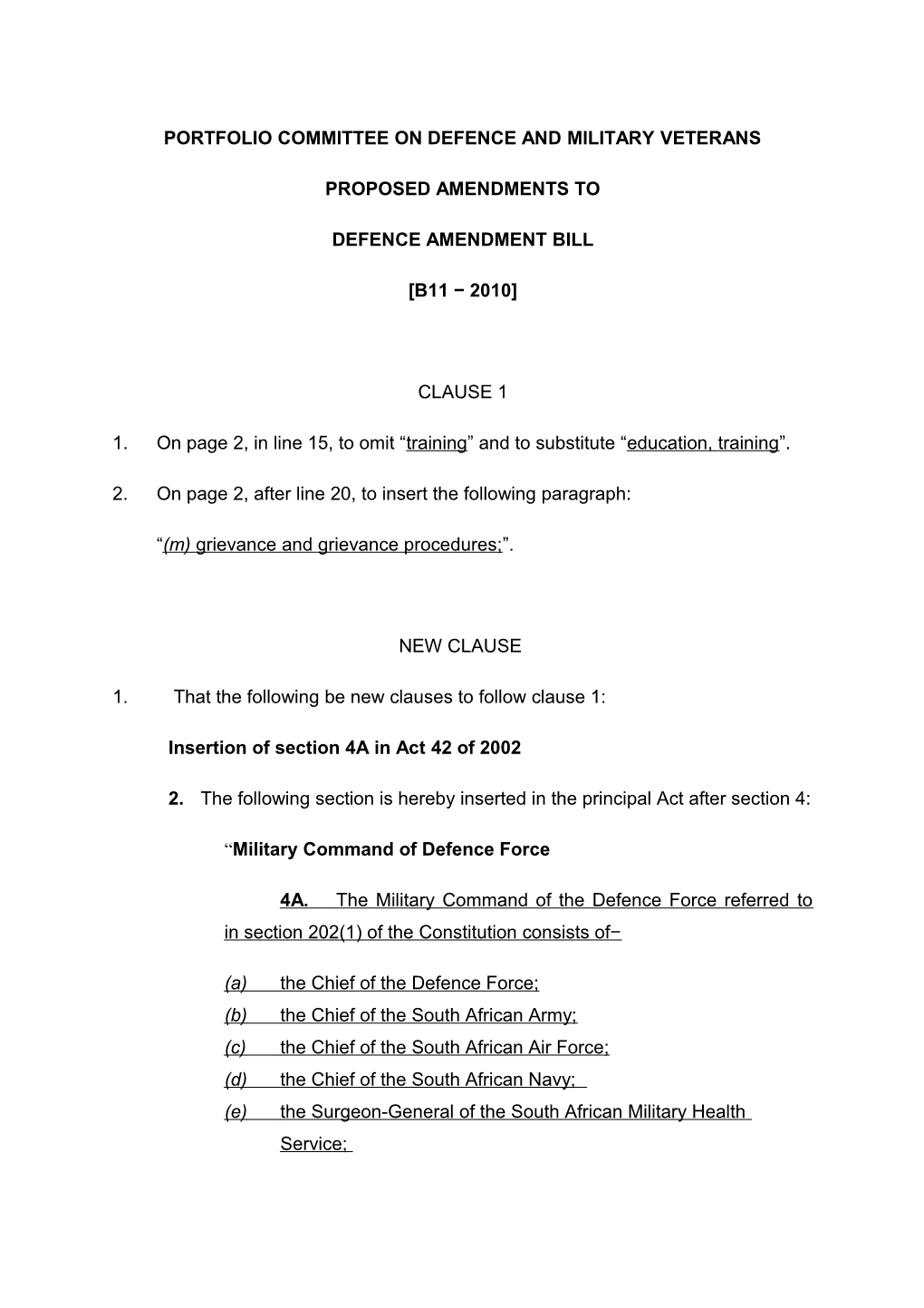 Competition Amendment Bill 31 of 2008