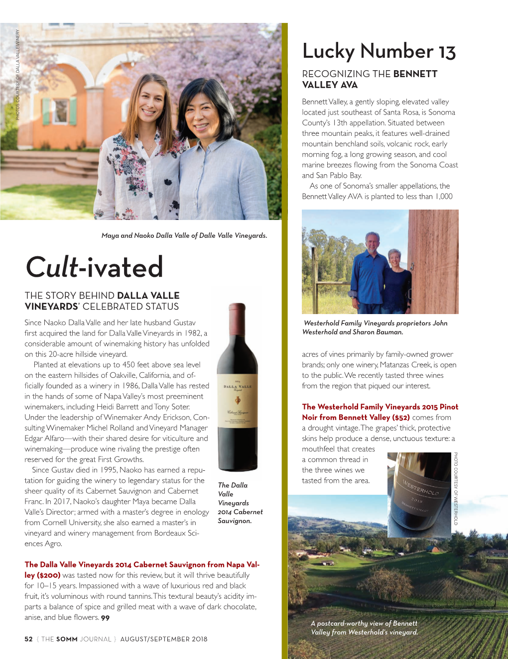 Cult-Ivated the STORY BEHIND DALLA VALLE VINEYARDS’ CELEBRATED STATUS