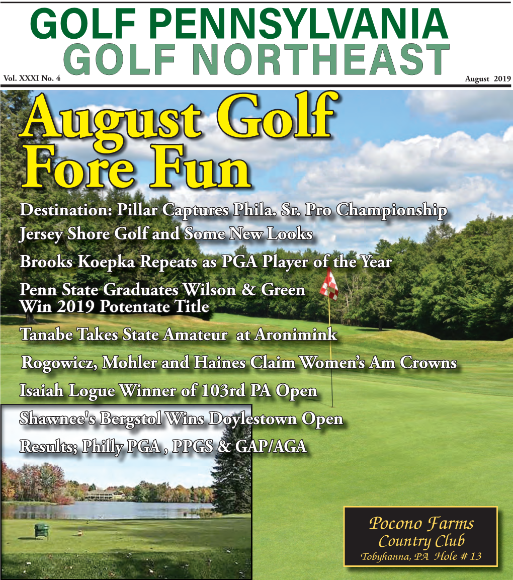 GOLF PENNSYLVANIA GOLF NORTHEAST August 2019