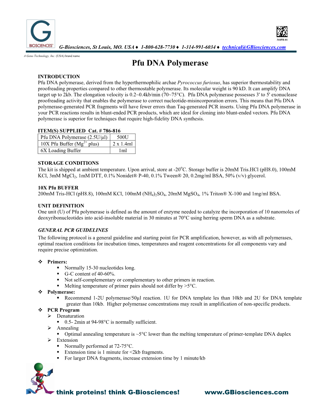 Pfu DNA Polymerase