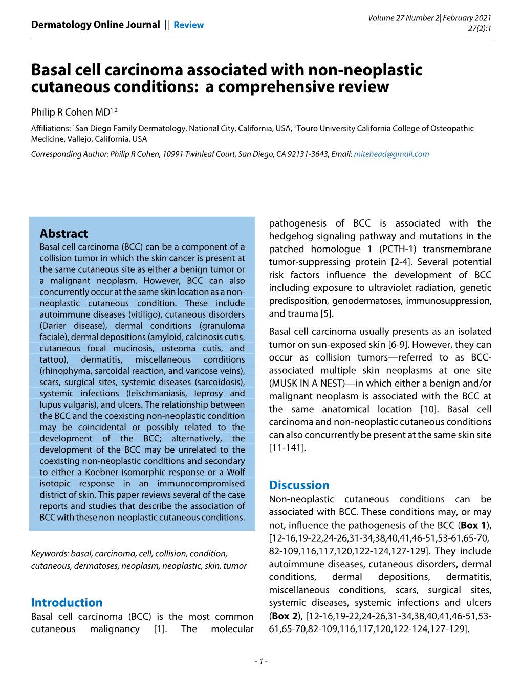 Basal Cell Carcinoma Associated with Non-Neoplastic Cutaneous Conditions: a Comprehensive Review