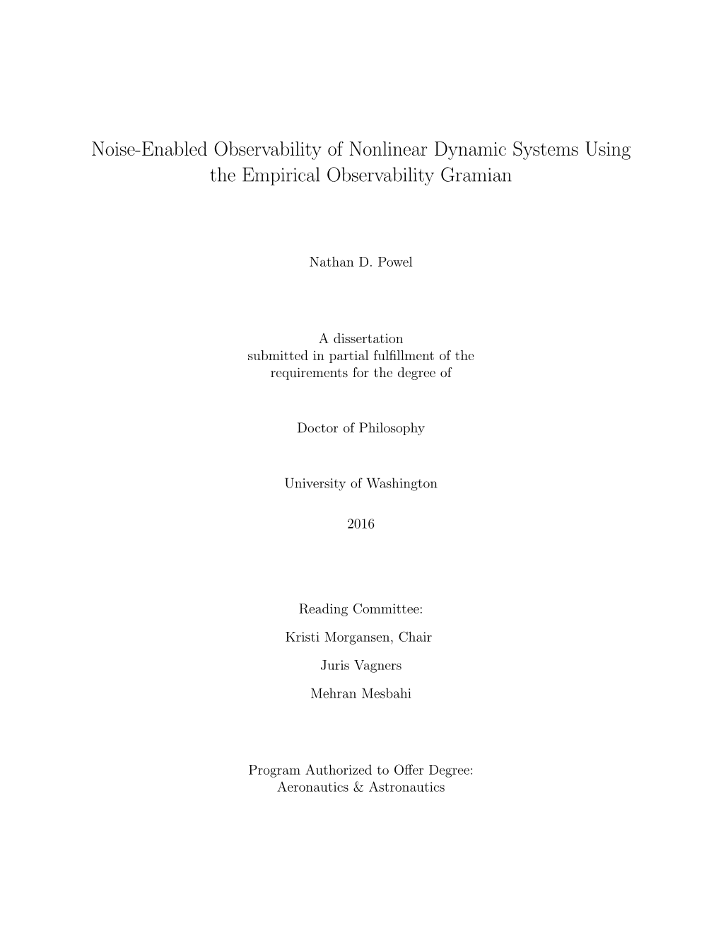 Noise-Enabled Observability of Nonlinear Dynamic Systems Using the Empirical Observability Gramian