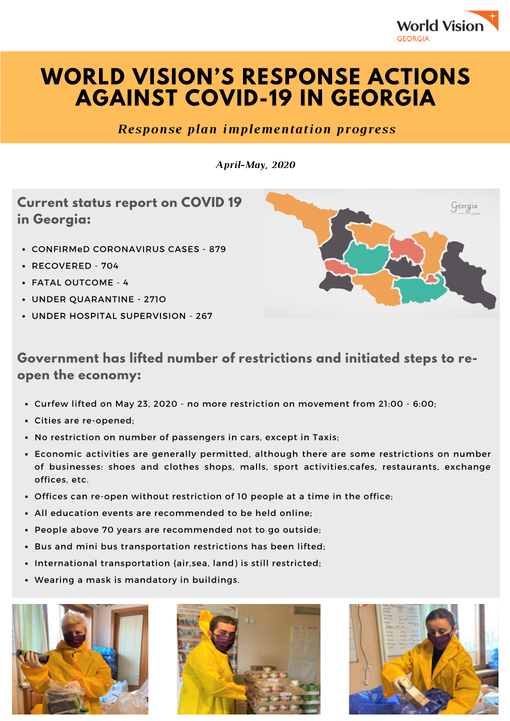 WVG Response Actions Against COVID 19