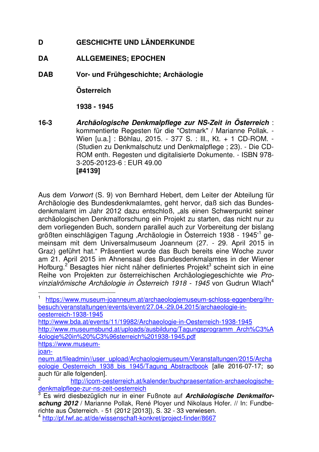 Archäologie Österreich 1938