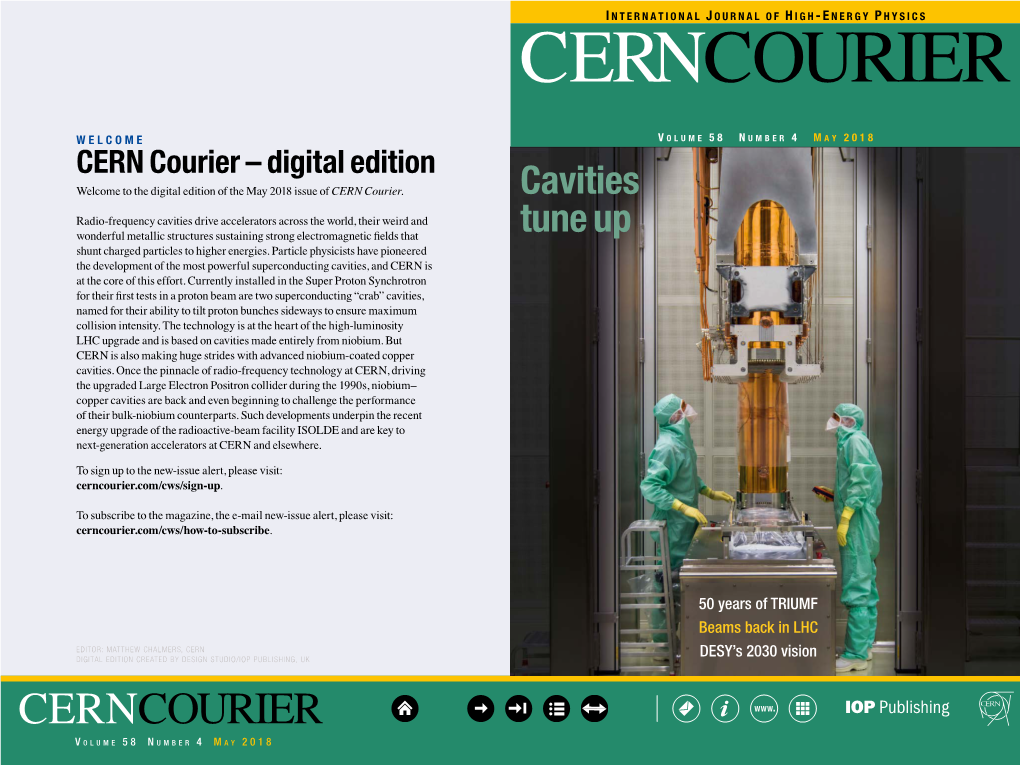 May 2018 Issue of CERN Courier