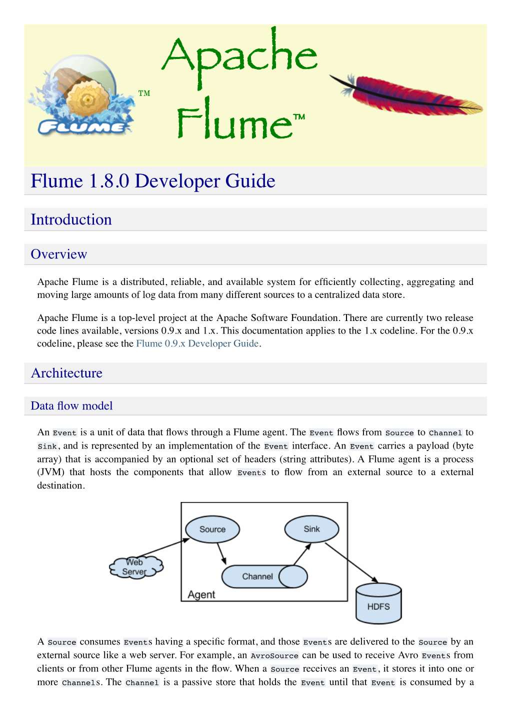 Flume 1.8.0 Developer Guide