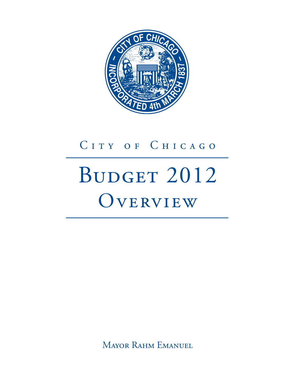 The 2012 Budget Overview Document