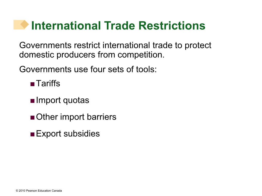 International Trade Restrictions