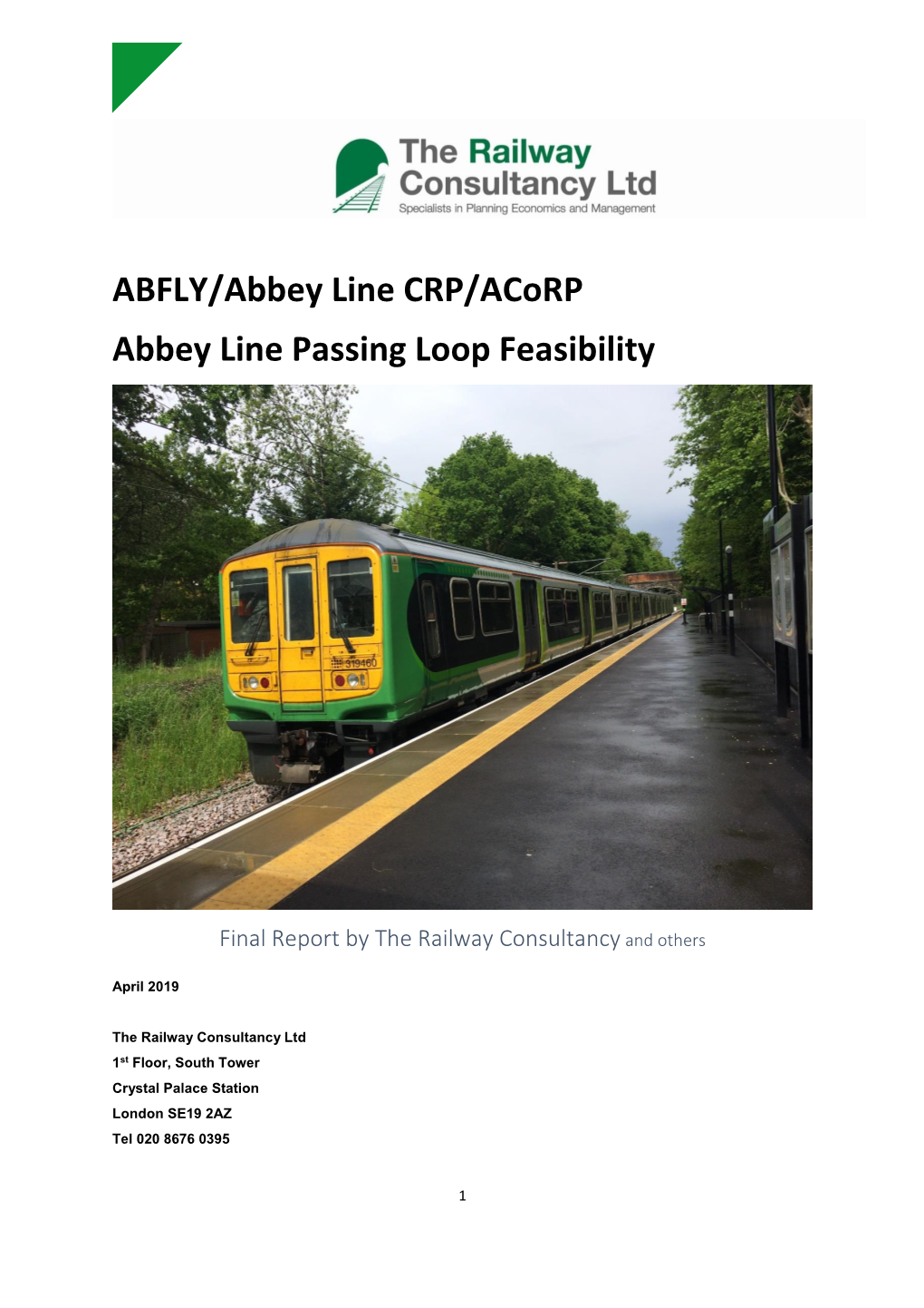 ABFLY/Abbey Line CRP/Acorp Abbey Line Passing Loop Feasibility