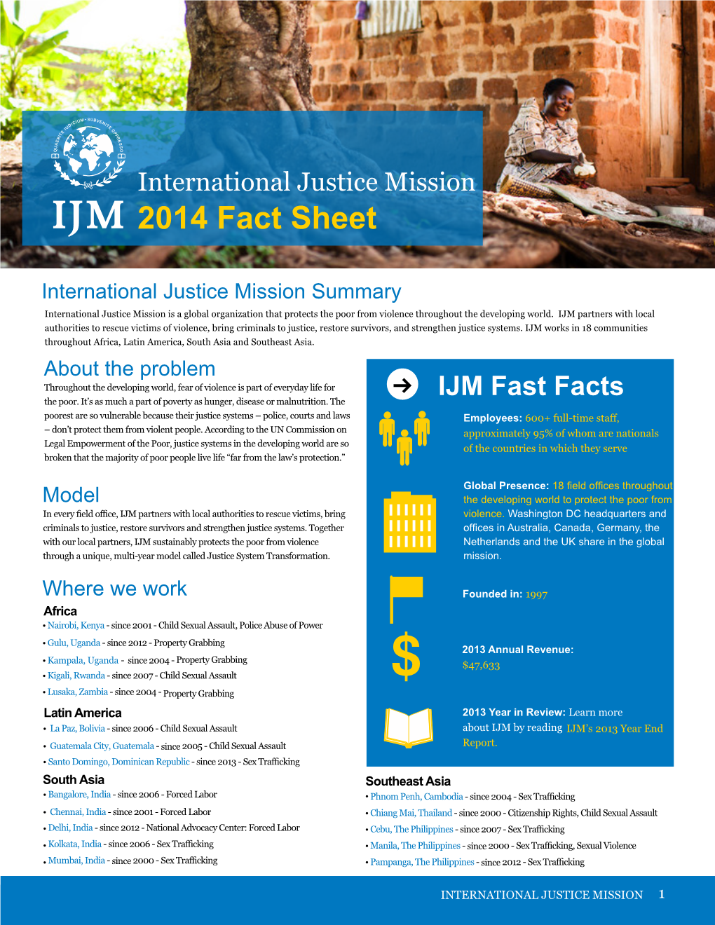 2014 Fact Sheet