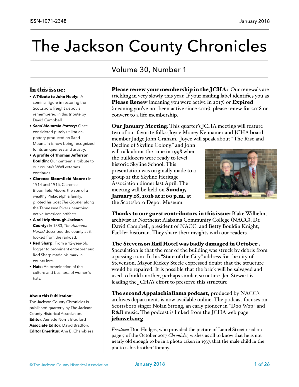 The Jackson County Chronicles