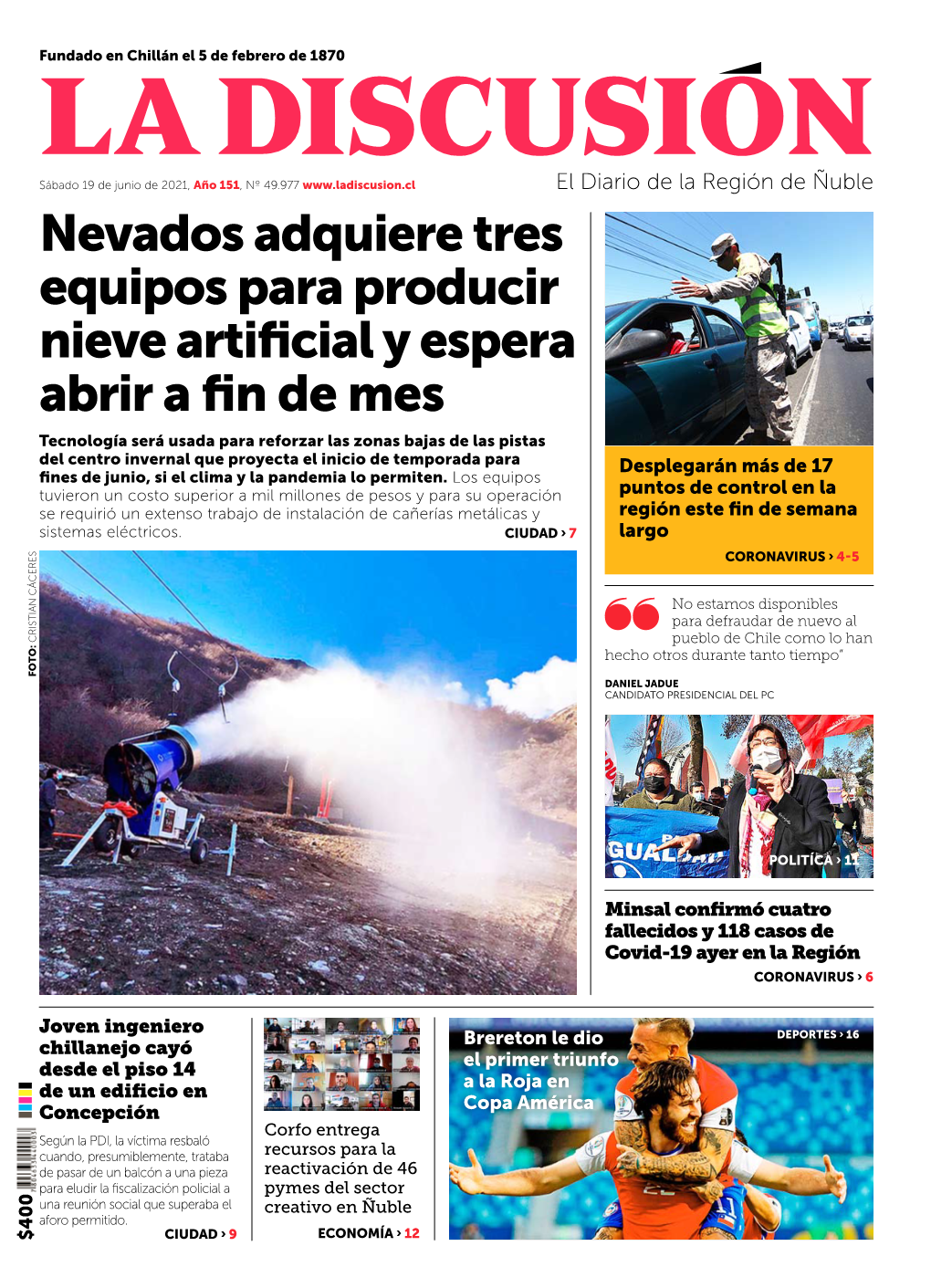 Nevados Adquiere Tres Equipos Para Producir Nieve Artificial Y Espera Abrir a Fin De