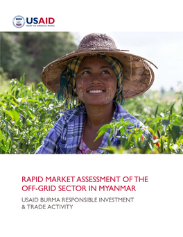Rapid Market Assessment of the Off-Grid Sector In