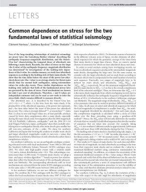 Common Dependence on Stress for the Two Fundamental Laws of Statistical Seismology