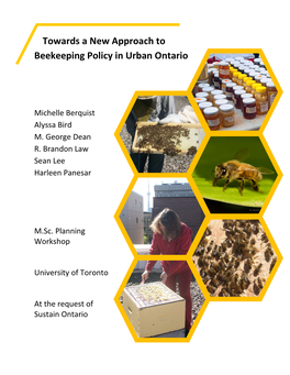 Towards a New Approach to Beekeeping Policy in Urban Ontario