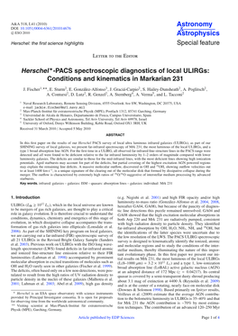 Herschel-PACS Spectroscopic Diagnostics of Local Ulirgs