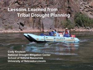 Lessons Learned from Tribal Drought Planning