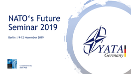 NATO's Future Seminar 2019