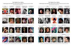 Nahiiin! Face Gallery the Nahiiin! Face Gallery Celebrating the ﬁnest Histrionic Achievements in Indian Cinema, One Actor at a Time