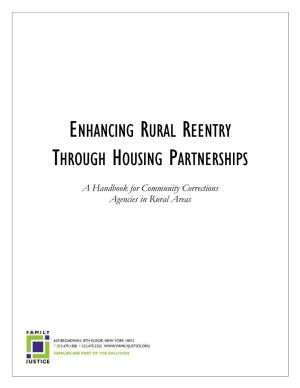 Enhancing Rural Reentry Through Housing Partnerships