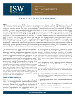 ISIS Battle Plan for Baghdad