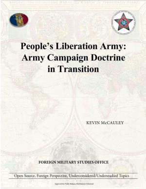 People's Liberation Army: Army Campaign Doctrine in Transition