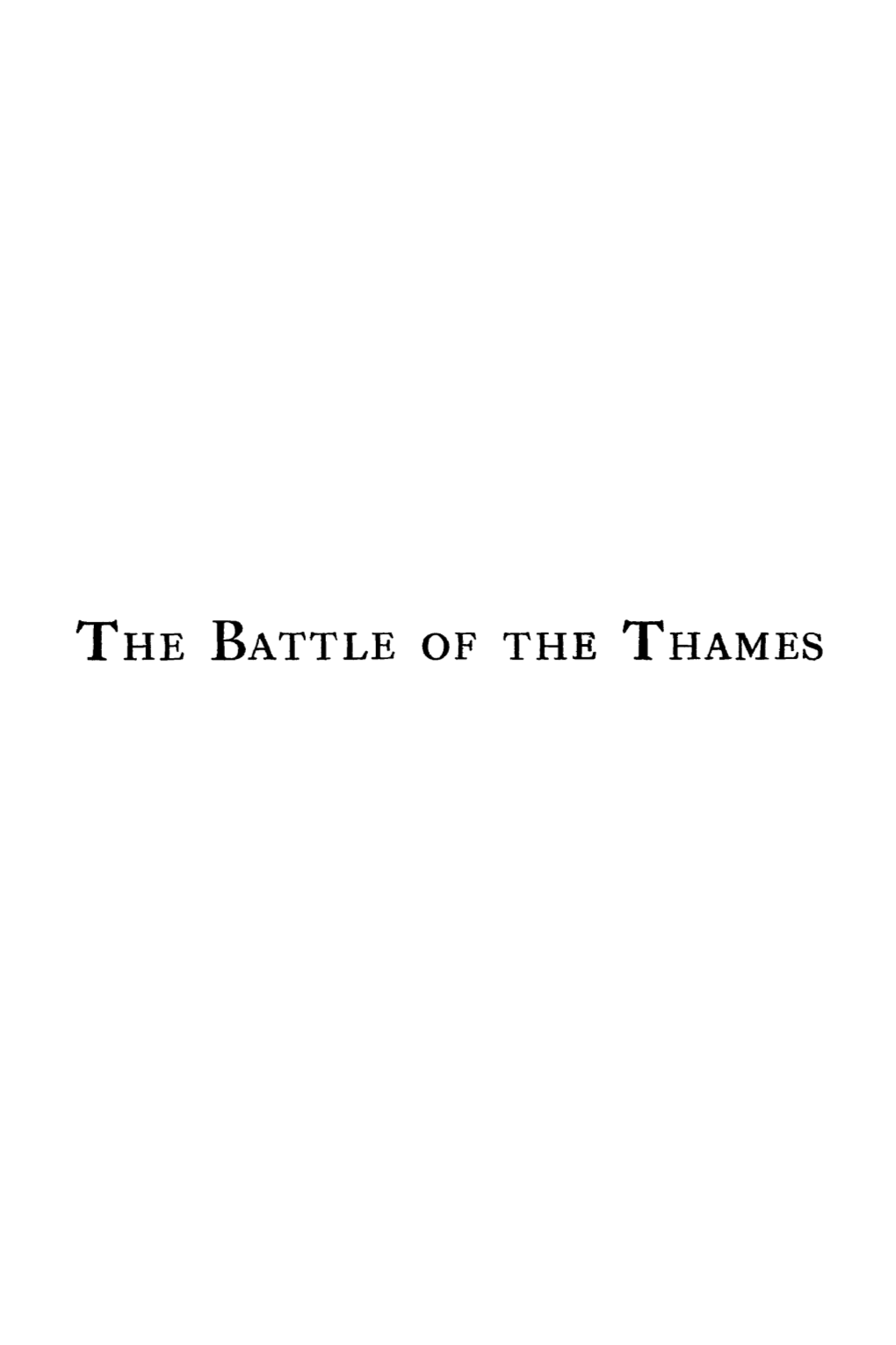 Tke Battle of the Thames