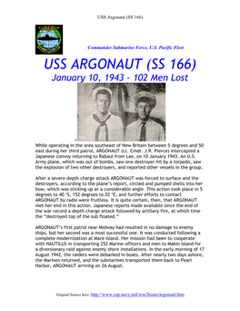 USS Argonaut (SS 166)