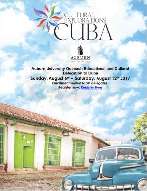 Cultural Explorations Cuba