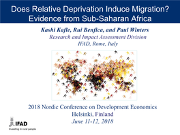 Does Relative Deprivation Induce Migration? Evidence